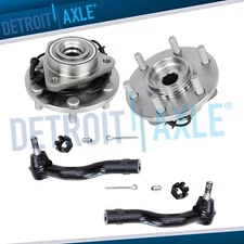 Front Wheel Bearing and Hubs Outer Tie Rods for Nissan Armada Infiniti QX80 QX56