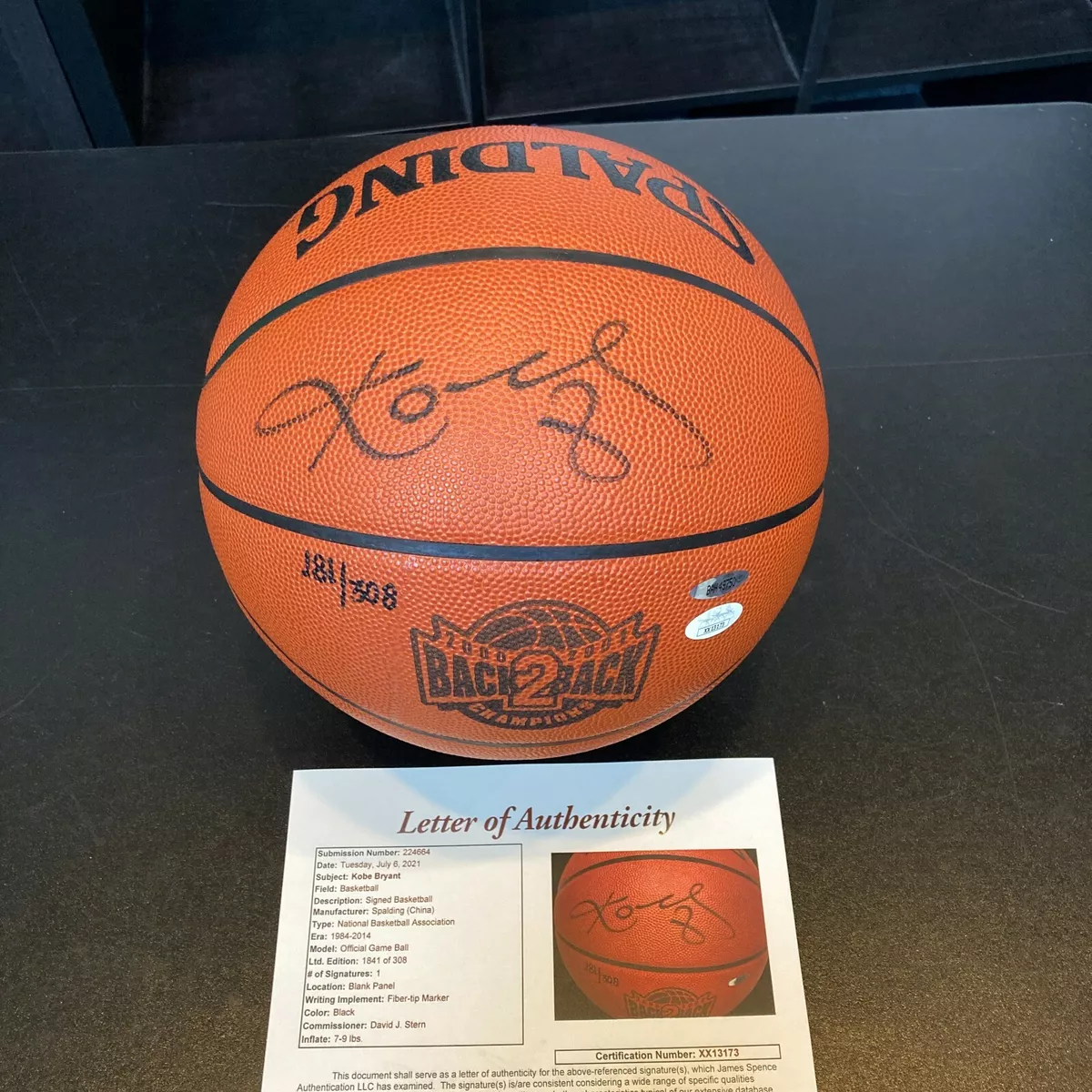 Kobe autographed store ball