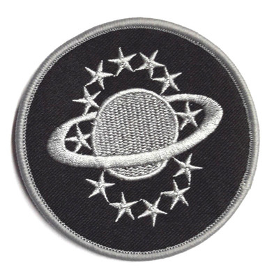 GALAXY QUEST Logo Black  Embroidered 3'' Patch- USA Mailed (MIPA-250)