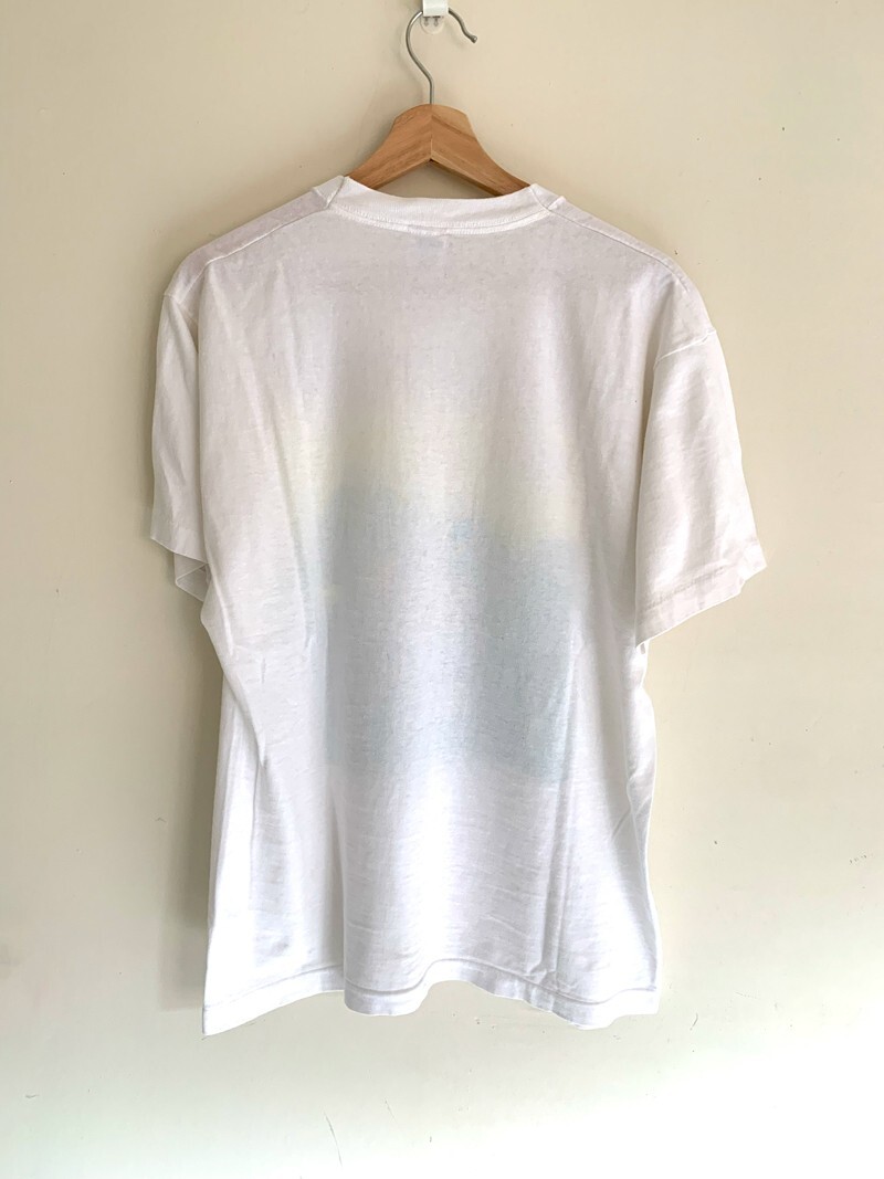 90s カナダ製 LOUIS GARNEAU ルイガノ アート プリントTシャツ 90年代 カナダ製 LOUIS GARNEAU ルイガノ アートプリント ロング