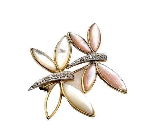 Yellow Flower & Pearl Brooch – Gold-Tone Autumn Fall Pin For Jackets, Bouquets, Gifts