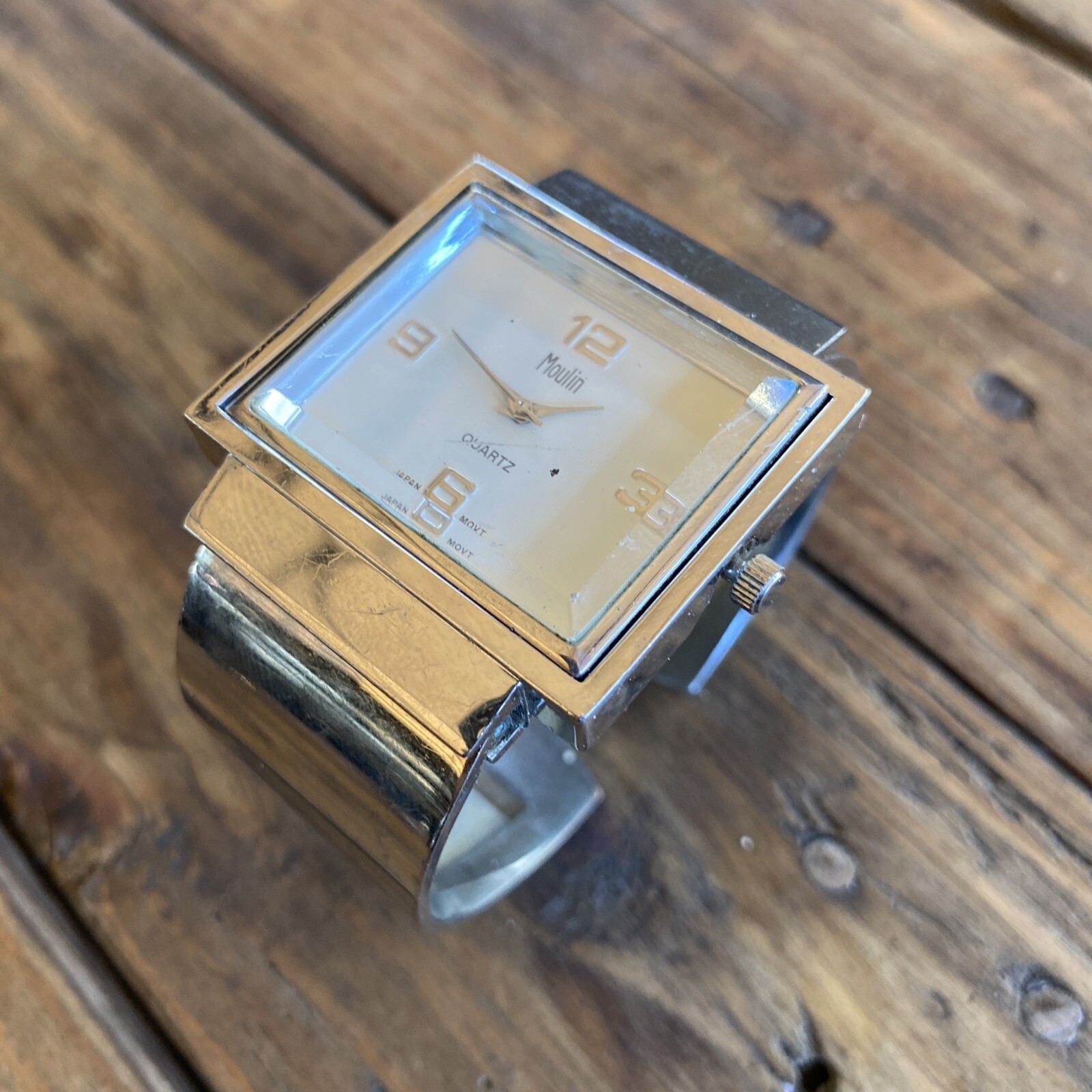 Moulin Large Rectangular Case Bangle Cuff Style L… - image 3