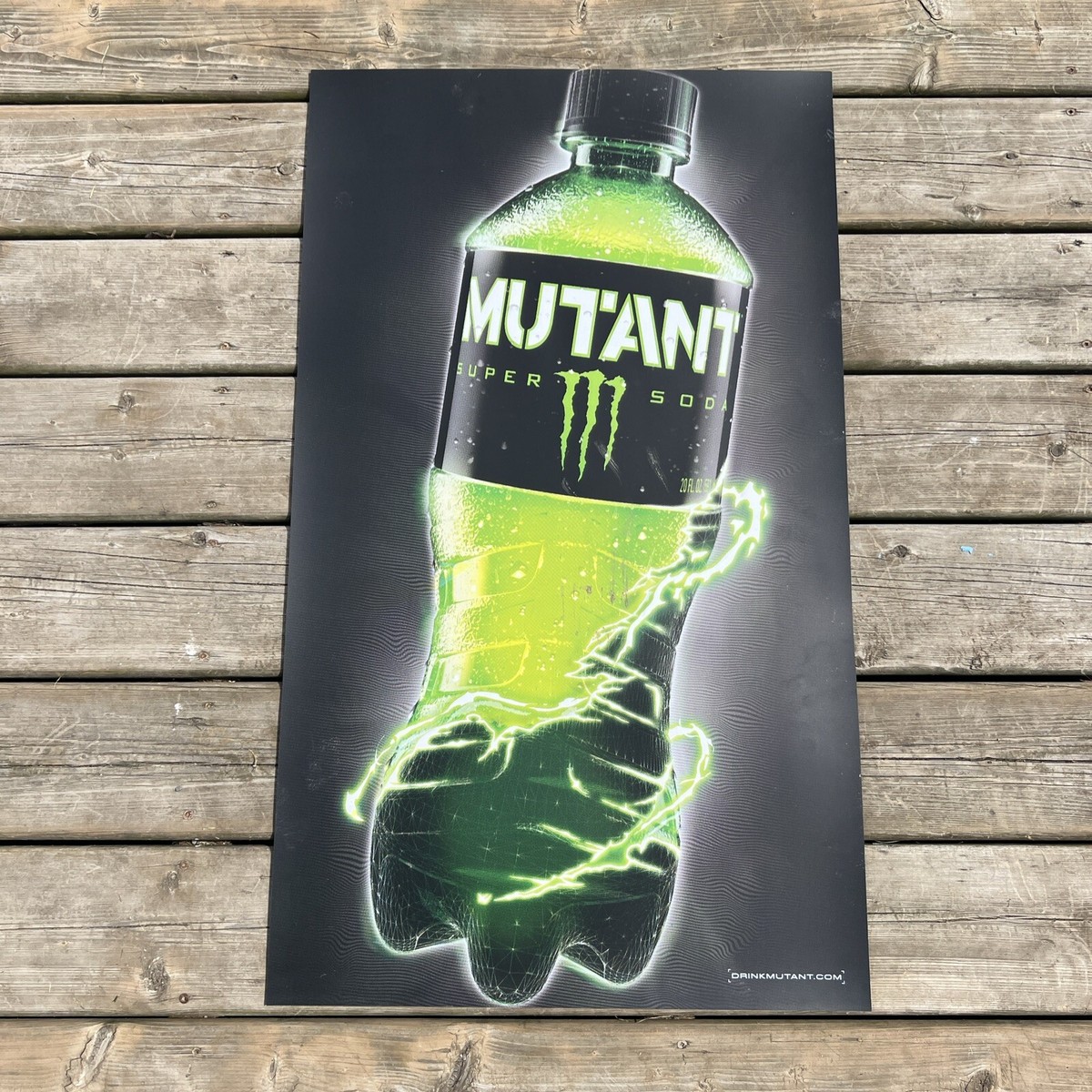 Mutant Super Soda Sign Rare Monster Energy Fridge Sign Rare