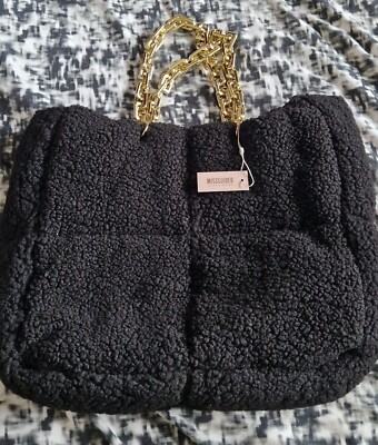 Black Borge Misguided Tote Bag UK