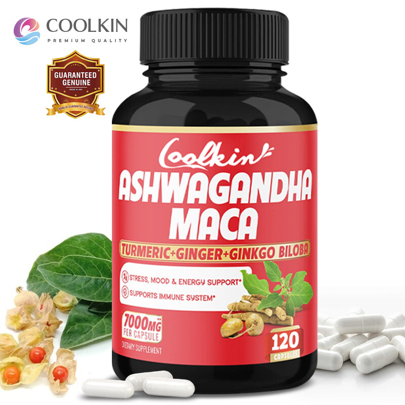 Ashwagandha&Maca- Testosterone Booster, Increased Stamina & Energy, Men's Health