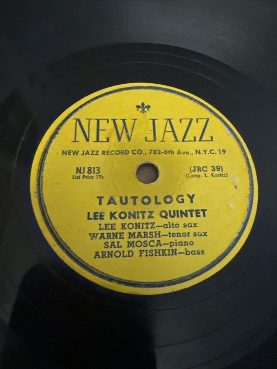 jazzuページ New Jazz 78 RPM Lee Konetz Quintet - Tautology / Sound Lee 813 V