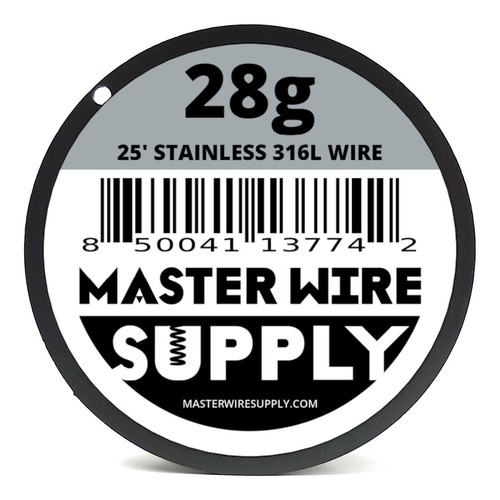 MWS - Stainless Steel 316L - 25 ft - 28 Gauge - Round Wire - Picture 2 of 2