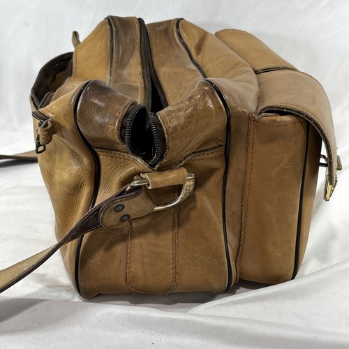 Estuche de cuero vintage bolso de mano bolso para cámara grano superior cuero de vaca hecho en EE. UU. - Imagen 9 de 17