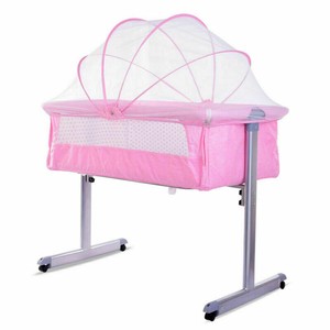 next to me crib pink