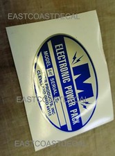 Meyer E-47 Oval Snow Plow Decal Electronic Power Pack New E47 Pump Sticker Repla