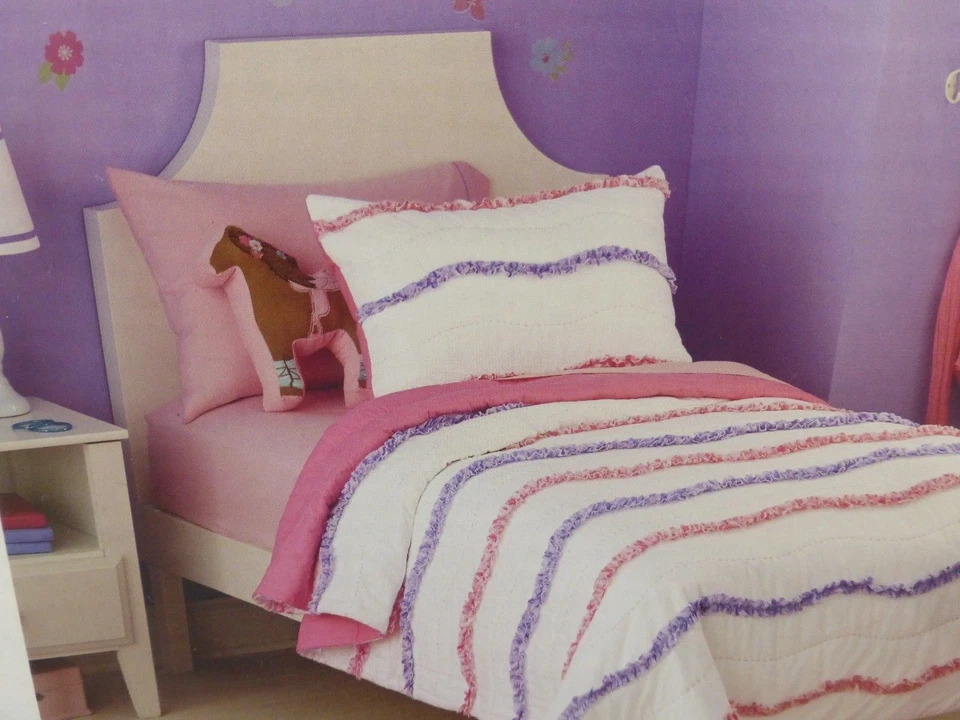 Juego de lámparas, fundas, sábanas, almohada decorativa Circo Wave & Wild Horse 9 piezas nuevo en paquete Foto 4 de 4