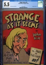 SINGLE SERIES #9 SOLID GRADE CGC HIX STORY COVER AND ART STRANGE AS IT SEEMS