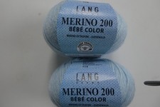 Lang Merino 200 Bebe Color 2Skeins 222YdsEa 1...