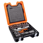 Bahco S108 1/4"& 1/2" Drive Socket Set With Combination Spanners 108 Piece