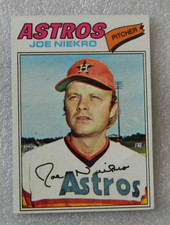 1977 TOPPS BASEBALL CARD #116 JOE NIEKRO HOUSTON ASTROS EX MAR152