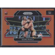 2022 Panini Prizm WWE #58 Guru Raaj Orange #/99