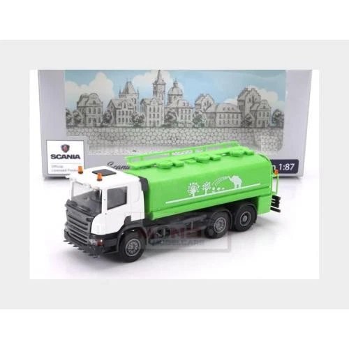 1:87 BREKINA PLAST Scania P124.860 Tanker Truck 3-Assi 1988 Green White OLM007 M - Image 2 of 2