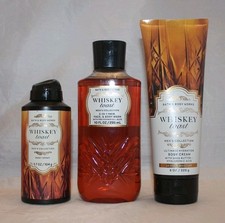 Bath  Body Works Men's Collection Whiskey Toast Body Cream, 3 in 1 Wash  Spray