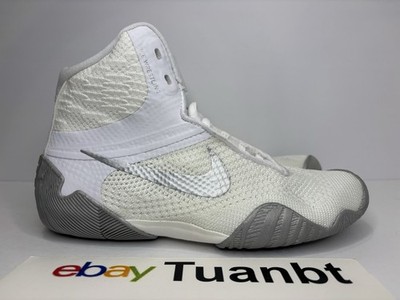 BRAND NEW Nike Tawa Wrestling Boxing MMA Flyknit Men's White/Silver CI2952 100