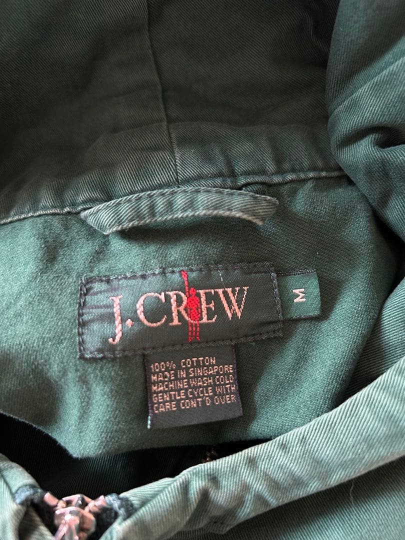 J.Crew Giant Tag Cotton Anorak Parka 80S 90S Men Rare Model LImited Edition VHTF image 6