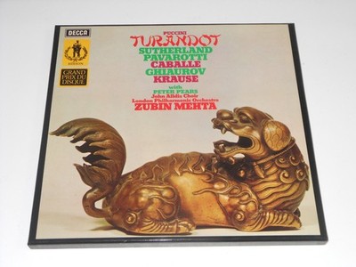 PUCCINI - 3LP Box - Turandot - Mehta - Sutherland - Pavarotti - Caballe