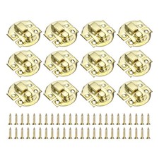 12Pcs Hasp Clasp Latch Lock 29 x 27mm Decorative Retro Toggle Latch Gold