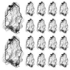  100 Pcs Ballet Bun Hair Net Mesh Invisible Nets for Women Dress-up Accessories