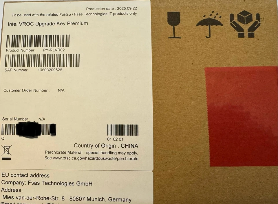 Intel VROC Upgrade Key Premium PY-RLVR02 - Image 2 of 2