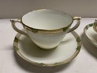  Coalport England Tea Coffee Gold Overlay 2 Handles 2 EA Cups & Saucers Antique — photo 2