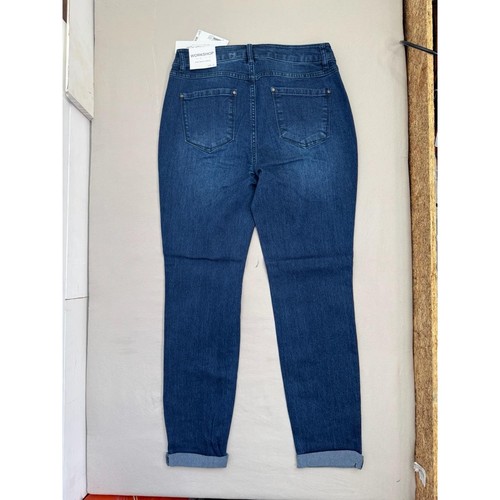 Workshop Republic 2 paia jeans taglia 10 blu scuro denim elasticizzato skinny caviglia - Foto 3 di 7