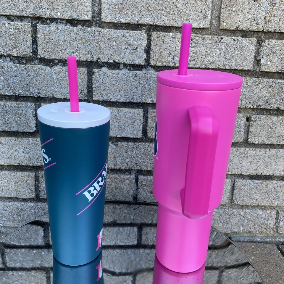 NEW Braums Tumblers 40 oz Pink and 24oz Green NEW 2025 Simple Modern set of two - Image 4 of 4
