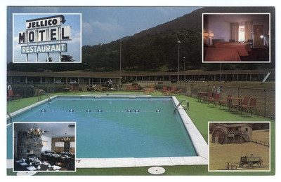 Tennessee TN Jellico Motel and Restaurant Multiple Views Vintage Postcard