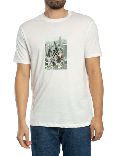 Armani Exchange Grafisches T-Shirt, Weiß - XL-image