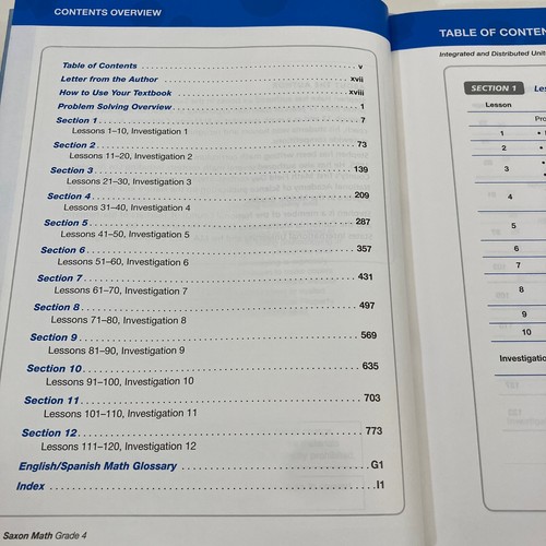 Saxon Math Grade 4 Volumes 1-2 Stephen Hake Student Edition HMH 2018 Hardcover - Picture 6 of 8