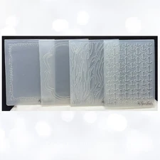 The Paper Studio Frames Wood Anchor Embossing Folders Lot of 4