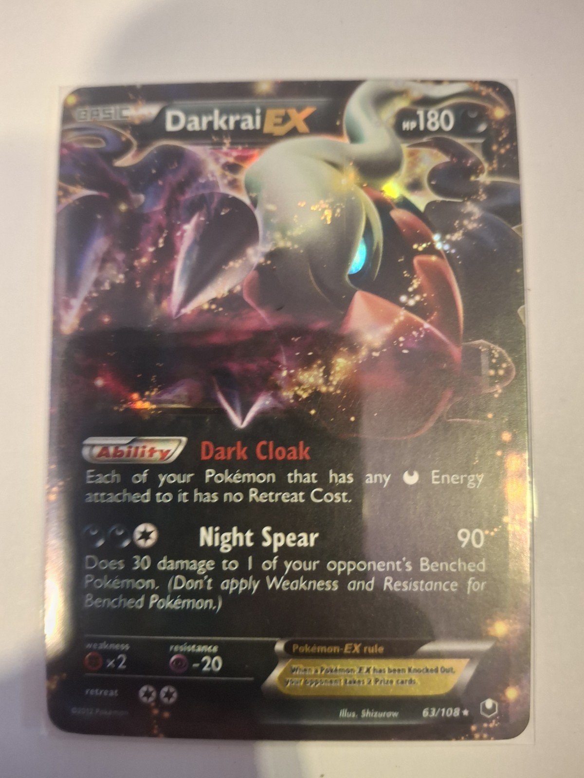 Darkrai EX 63/108 Dark Explorers Holo