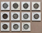 Lot of 11 Barber Silver Half Dollar Coins 1892-1915  90% Silver