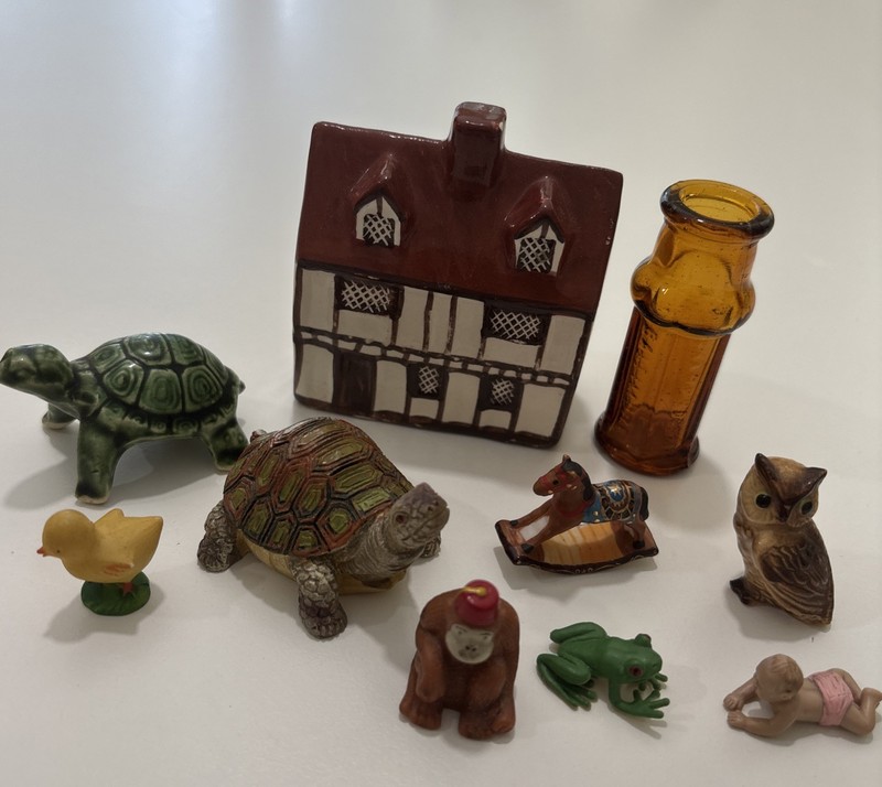 Vintage Lot Of 10 Miniature Figurines