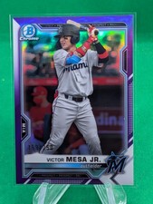 Victor Mesa Jr. 2021 Bowman Draft Chrome Purple Refractor /250  #BDC-122