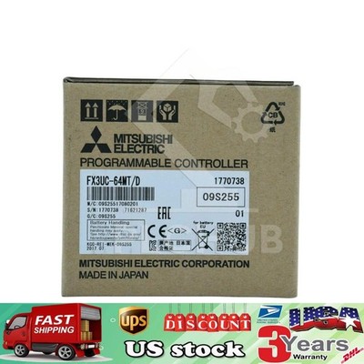 Free Tax Mitsubishi FX3UC-64MT/D Genuine MELSEC-FC module CPU unit New in box