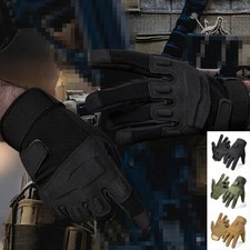 Mens Tactical Combat Shooting Gloves Military Hunting Work Full Finger Gloves