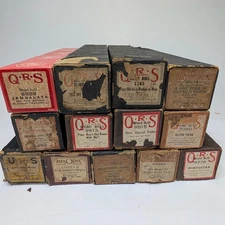 x13 MIXED Dance LOT Piano Music Rolls Polka Waltz Ragtime Antique Player Vtg QRS