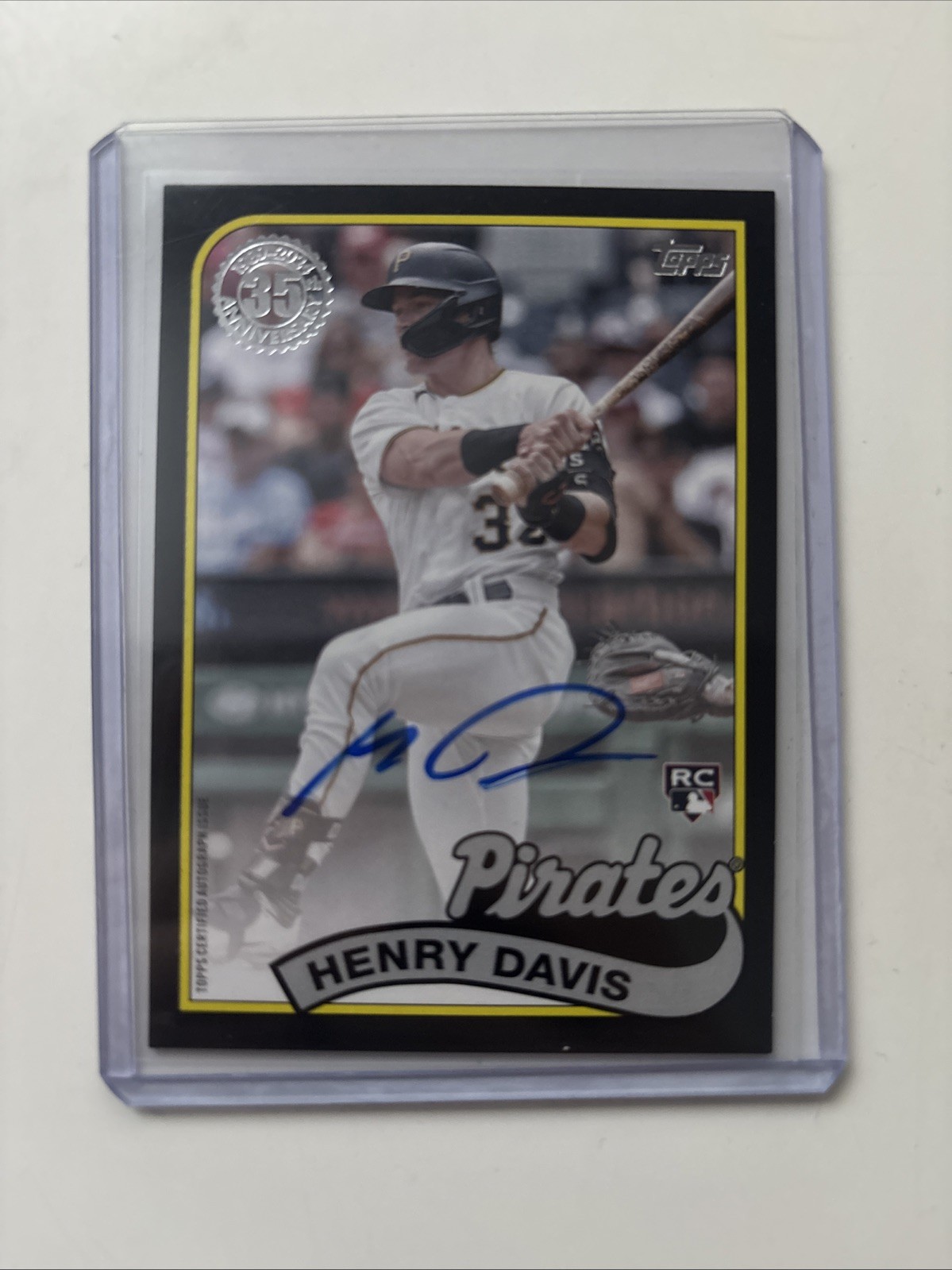 2024 Topps Update Series - 1989 Topps Baseball Autographs Henry Davis #89BA2-HD