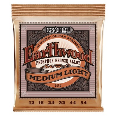 Earthwood Medium Light AkustikGitarrensaiten, PhosphorBronze, Stärke 12 54