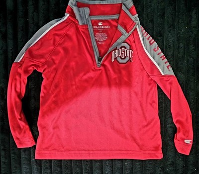 Colosseum Ohio State Buckeyes Size 2T Red Quarter Zip Pullover Top NWOT