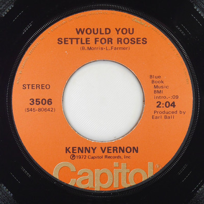 KENNY VERNON Feel So Fine / Would You Settle For Roses CAPITOL 3506 EX 45 7''