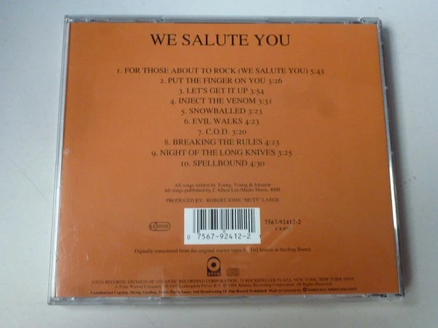 AC/DC For those about to Rock Cd Sammlungsauflösung - Bild 2 von 2