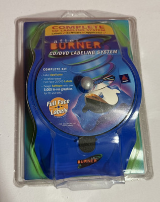 Avery After Burner CD Labeling System: Full Face Labels - Complete Kit New