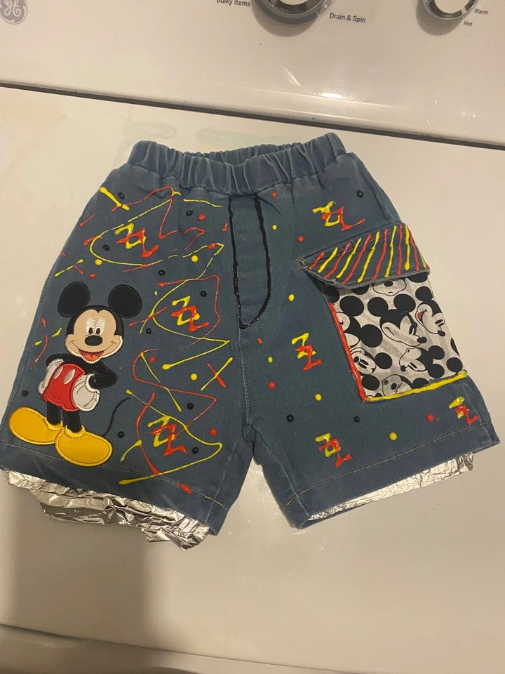 Niño Mickey Mouse Cumpleaños Conjunto Talla 3t/2 Años Cumpleaños Niño Foto 2 de 3