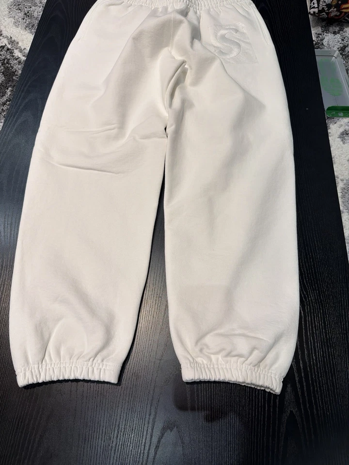 Pantalones deportivos Supreme S Logo blancos (PS25) nuevos talla grande **RAROS SUPREME* Foto 4 de 4
